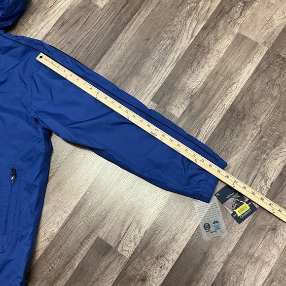 ROUNDTREE & YORKE Outdoors Men’s Waterproof Hooded Jacket Royal Blue Size LT - Picture 3 of 9